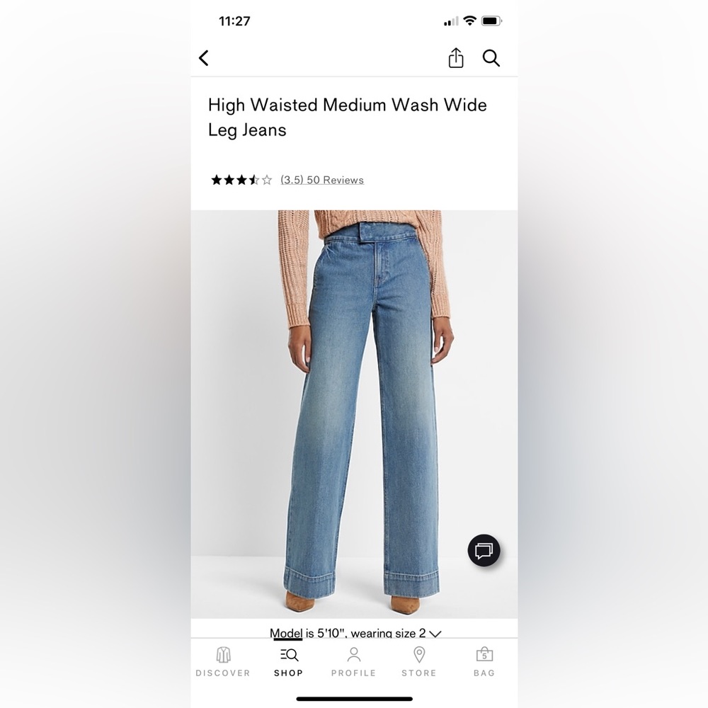 Express wide leg jeans
